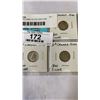 Image 2 : 7 CANADIAN DIMES SILVER WAR-TIME DIMES 1940-1946  .800 SILVER