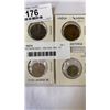 Image 2 : 6 COINS FROM INDIA - 1835 AND 1862  1/4 ANNA, 1894 AND 1944  1/4 RUPEE, 1947  1 ANNA, AND 1958  COIN