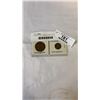 Image 1 : 2 STRAITS SETTLEMENTS COINS - 1890  1 CENT AND 1918  10 CENT