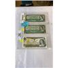 Image 1 : 3 CANADIAN 1 DOLLAR BILLS 1954, 1967, 1973 - LAST YEAR OF BILL
