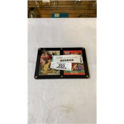 2 RARE INSERT SANTA CLAUSE CARDS PRO SET 1990 PLUS COCA COLA 1993
