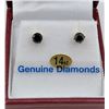 Image 1 : 14KT YELLOW DIAMOND STUD EARRINGS - RETAIL $945 - 0.2CTS DIAMOND