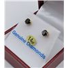 Image 2 : 14KT YELLOW DIAMOND STUD EARRINGS - RETAIL $945 - 0.2CTS DIAMOND