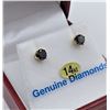 Image 3 : 14KT YELLOW DIAMOND STUD EARRINGS - RETAIL $945 - 0.2CTS DIAMOND
