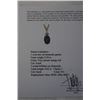 Image 4 : 10KT YELLOW GOLD 6X4MM GENUINE GARNET AND DIAMOND PENDANT W/ YELLOW GOLD PLATED STERLING CHAIN W/ AP