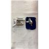 Image 1 : 925 SILVER CAT PIN AND 925 SILVER CHARM BRACELET