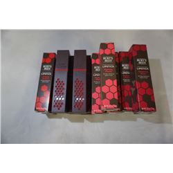 20 BRAND NEW BURTS BEES 100% NATURAL LIPSTICK, RETAIL $219.80 - RUBY RIPPLE, MAGENTA RUSH, FUCHSIA F