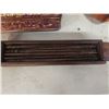 Image 2 : 2 carved decorative wood boxes one for chopsticks