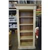 Image 1 : WHITE BOOKSHELF - APPROX 82 INCHES TALL