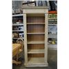Image 1 : WHITE BOOKSHELF - APPROX 82 INCHES TALL