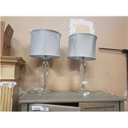 PAIR OF MODERN TABLE LAMPS W/ SHADES