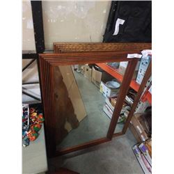 WOOD FRAMED MIRRORED