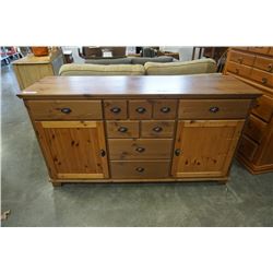 Wooden side board server