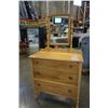 Image 1 : Vanity dresser with mirror