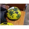 Image 3 : 2 HAND PAINTED GLASS DOMES