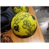 Image 4 : 2 HAND PAINTED GLASS DOMES