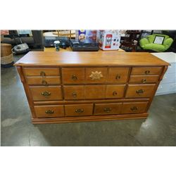 WOOD 8 DRAWER DRESSER