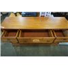 Image 8 : WOOD 8 DRAWER DRESSER