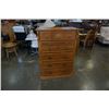 Image 1 : 5 DRAWER PINE CHEST OF DRAWERS