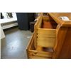 Image 9 : 5 DRAWER PINE CHEST OF DRAWERS