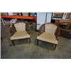 Image 1 : 2 VINTAGE BUCKET CHAIRS