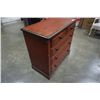 Image 4 : RED 5 DRAWER DRESSER