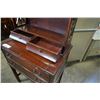 Image 7 : ANTIQUE MAHOGANY FINISH DESK UNIT