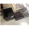 Image 3 : Brown storage ottoman with lid and folding tv tray