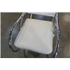 Image 3 : MCM CHROME WHITE LEATHER ROCKING CHAIR