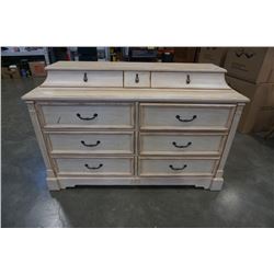 LARGE LIZ CLAIBORNE HOME 9 DRAWER DRESSER