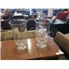 Image 1 : 2 LARGE GLASS VASES