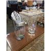 Image 3 : 2 LARGE GLASS VASES