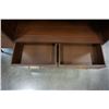 Image 8 : VINTAGE CABINET WITH GLASS SHELF