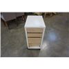 Image 1 : WHITE AND MAPLE 3 DRAWER STAND
