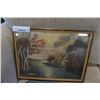 Image 2 : ANTIQUE COTTAGE SCENE AND ANTIQUE PORTRAIT