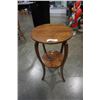 Image 1 : ROUND 2 TIER SIDE TABLE