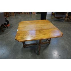 VINTAGE GATELEG DINING TABLE WITH DRAWER