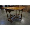 Image 3 : VINTAGE GATELEG DINING TABLE WITH DRAWER