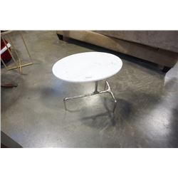 MODERN MARBLE TOP SIDE TABLE