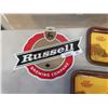 Image 2 : 2 VINTAGE COCA COLA TRAYS AND RUSSELL BREWING METAL SIGN