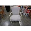 Image 1 : WOOD FRAMED ARMCHAIR