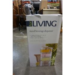 FOR LIVING 3 TIERED DRINK DISPENSER IN BOX