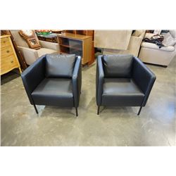 2 LEATHER CHAIRS