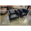 Image 3 : 2 LEATHER CHAIRS
