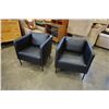 Image 9 : 2 LEATHER CHAIRS