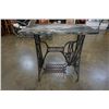 Image 2 : Marble top singer sewing table with trestle base