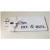 Image 1 : NEW MR & MRS STONE CUTTING BOARD WITH KNIFE