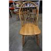 Image 13 : ROUND FARM TABLE AND 4 SPINDLE BACK CHAIRS