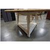 Image 8 : ROUND FARM TABLE AND 4 SPINDLE BACK CHAIRS