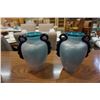 Image 6 : 3 art glass vases